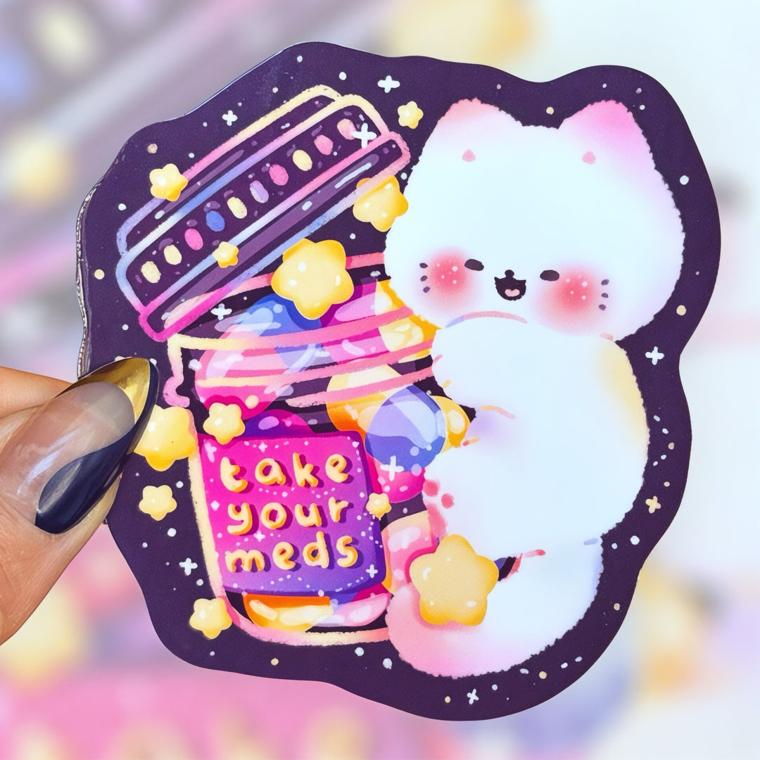 Take Your Meds – Cosmic Reminder Sticker