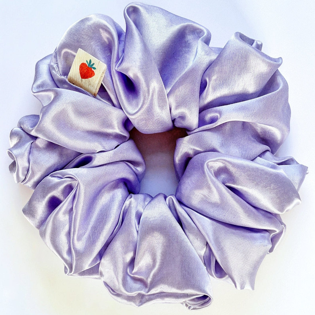 Violet – Pastel Lavender XL Handmade Satin Scrunchie