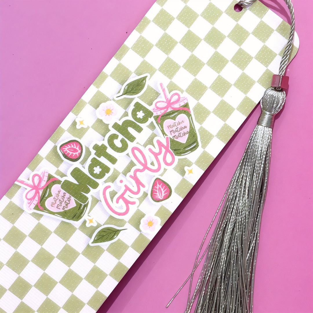 Matcha Girly Bookmark