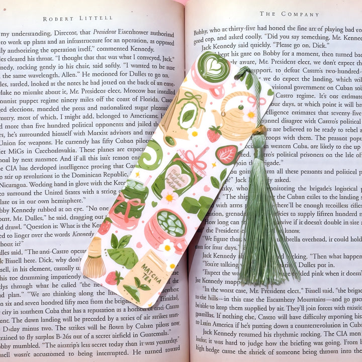 Matcha Girly Bookmark