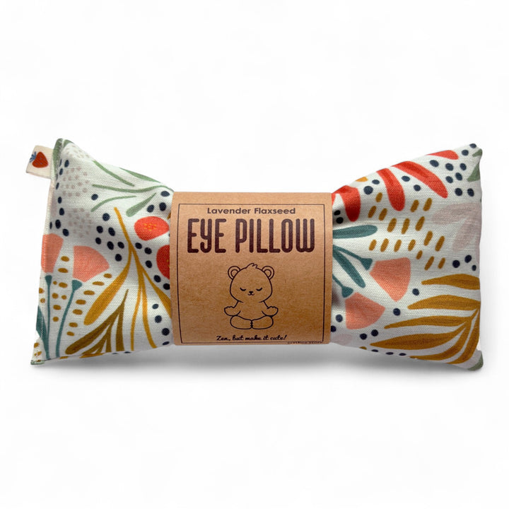 Spring Harvest | Lavender Flaxseed Eye Pillow –  Colorful Floral Design for Relaxation, Sleep & Headache Relief