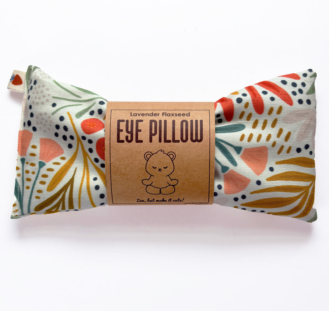 Spring Harvest | Lavender Flaxseed Eye Pillow –  Colorful Floral Design for Relaxation, Sleep & Headache Relief