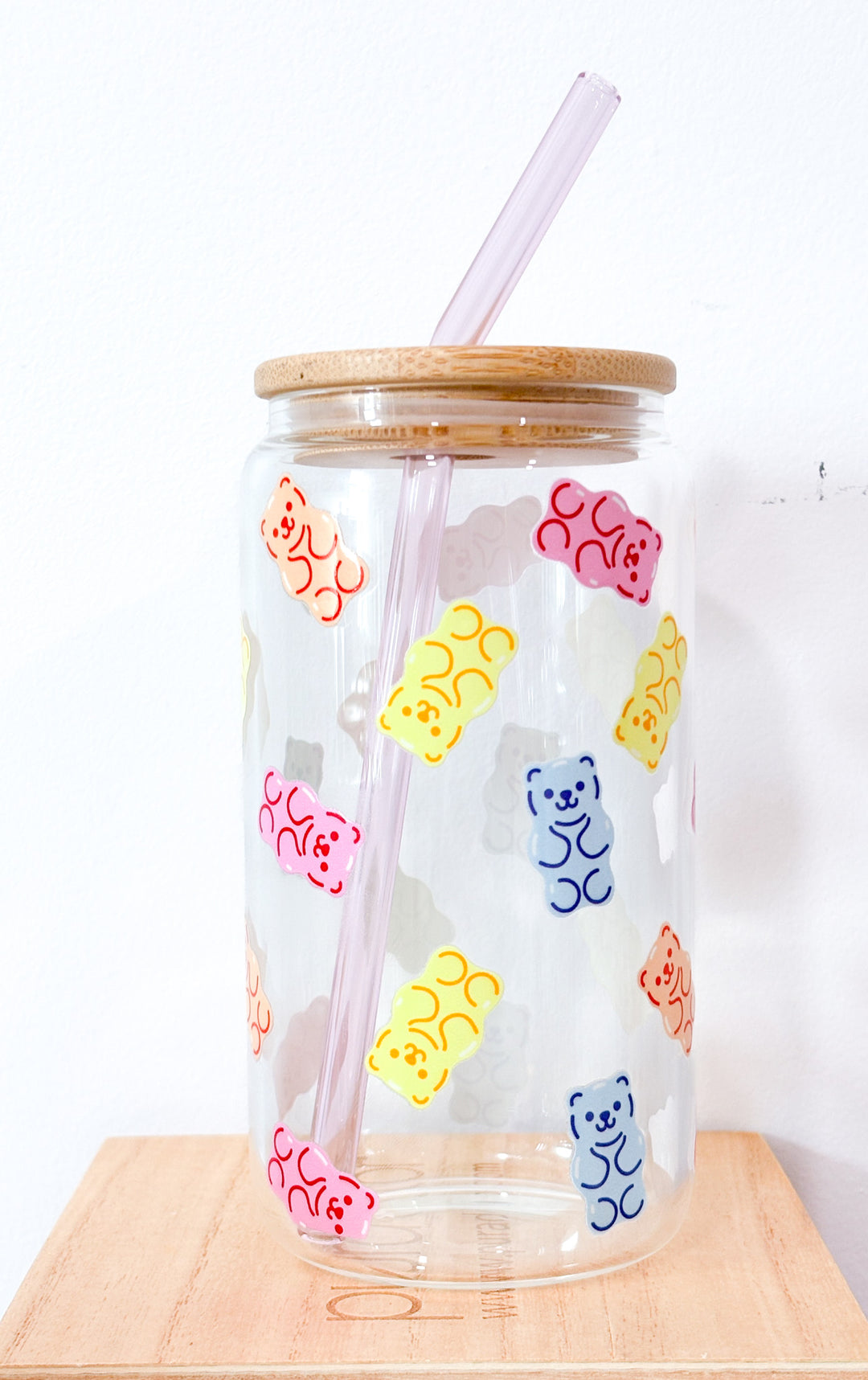 Gummy Bear Parade Glass Cup – 16oz