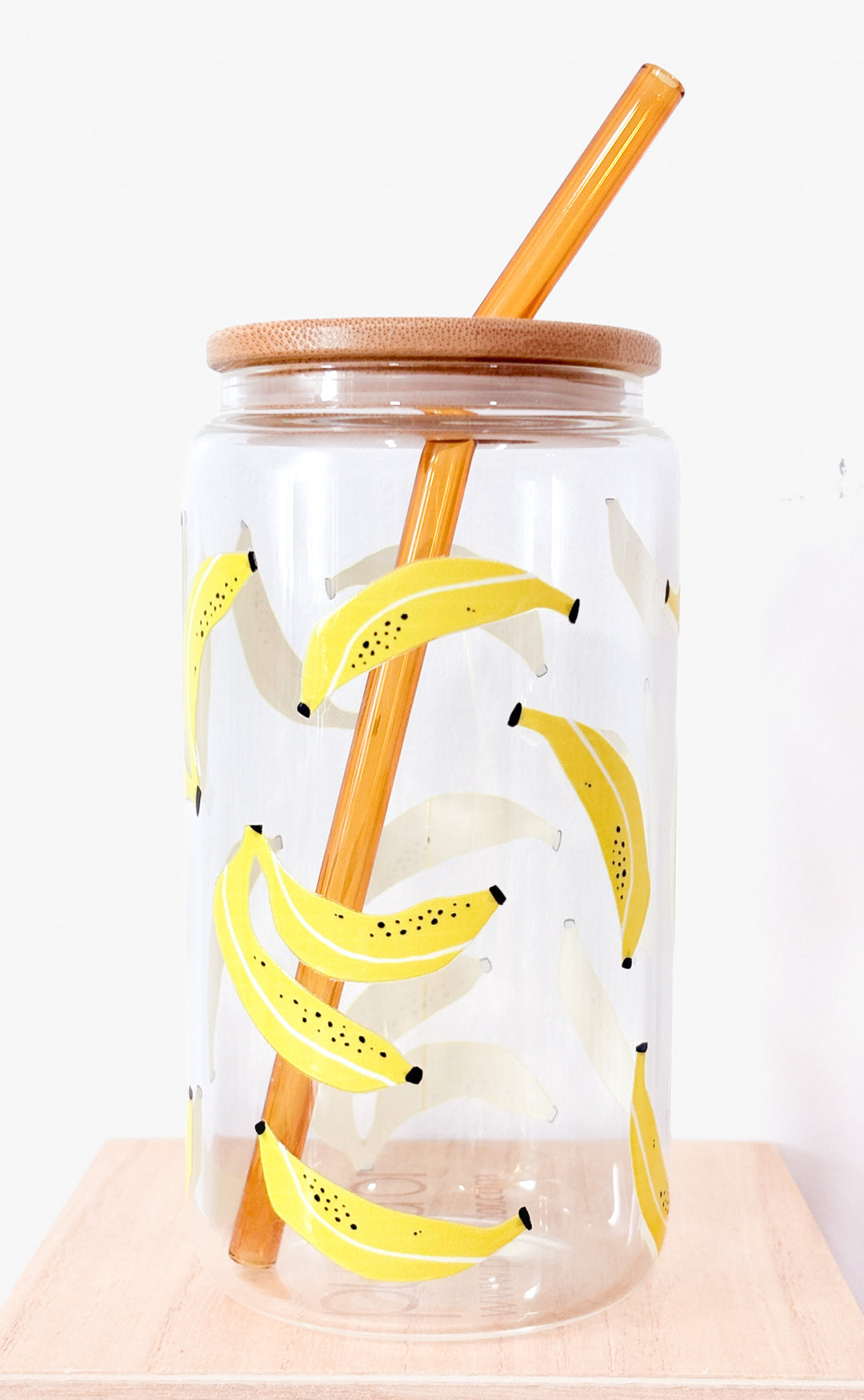 Banana Breeze Glass Cup – 16oz