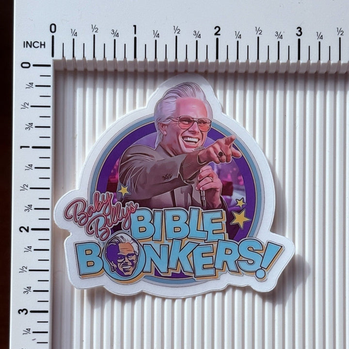 Baby Billy’s Bible Bonkers Vinyl Sticker