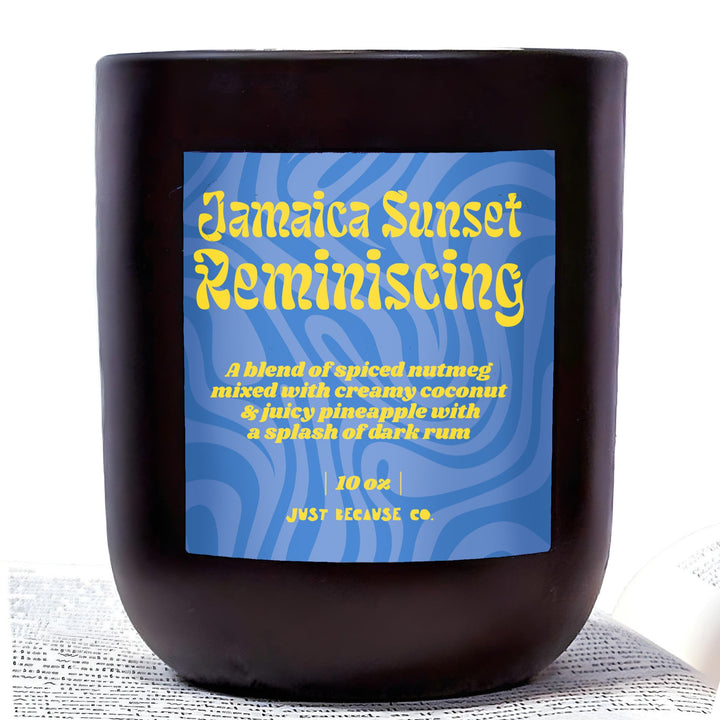 Jamaica Sunset Reminiscing - Nutmeg Coconut Pineapple rum Soy Candle