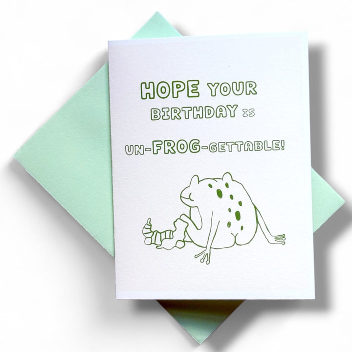 Un-Frog-Gettable Birthday Card