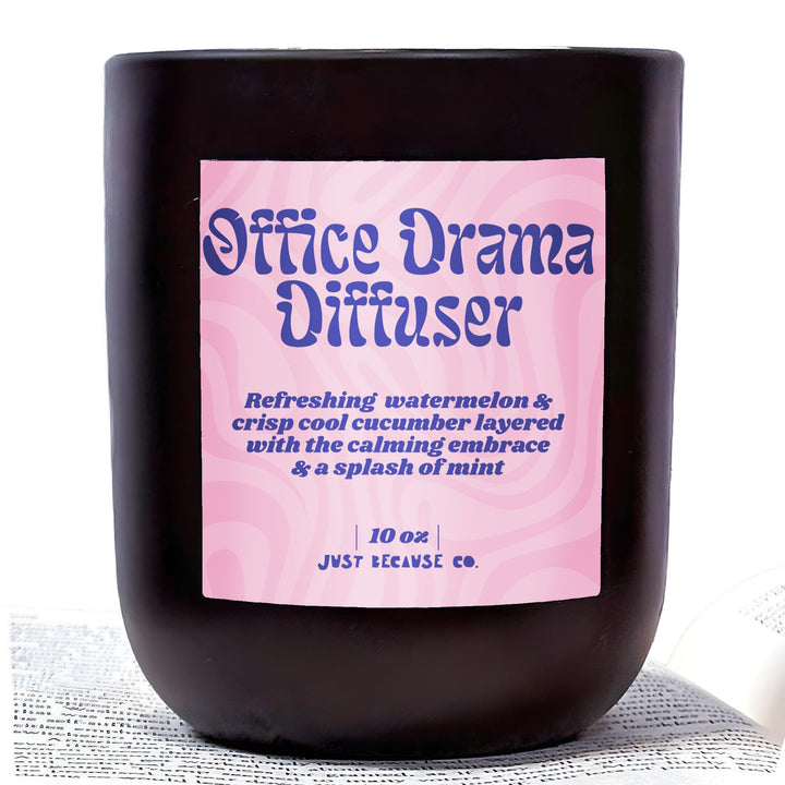 Office Drama Diffuser - Watermelon Cucumber Mint Soy Candle